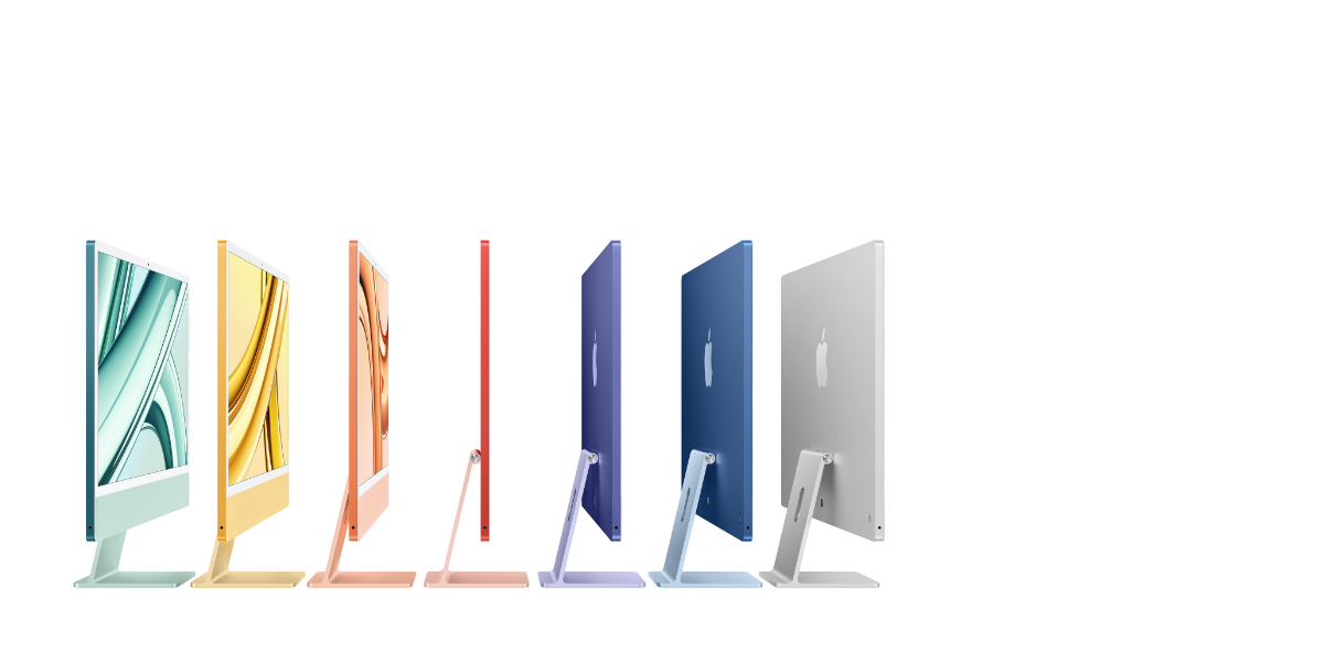 Apple iMacs M3 all colours in slideshow