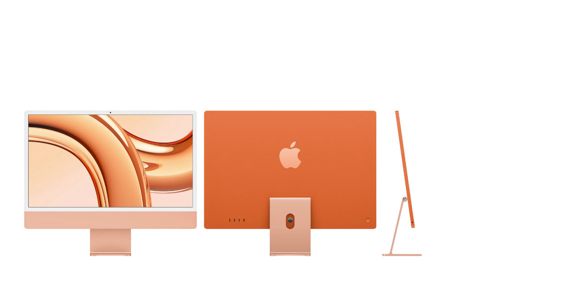Apple M3 iMac 24 inch Orange in slideshow